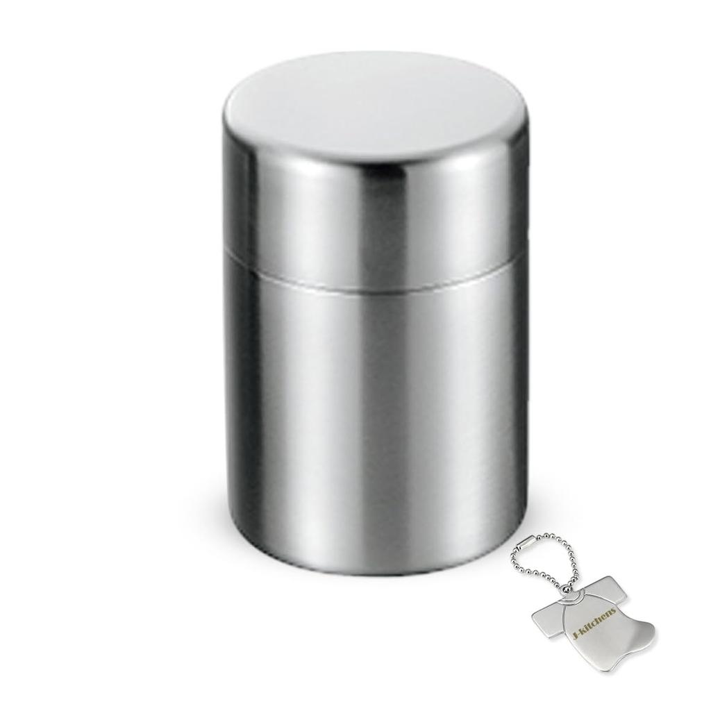 J-kitchens Cook Life Tea Caddy, Stainless Steel, Made In Japan, with Original Tag