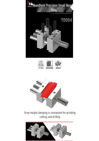 MAZHA T0004 Mini Handheld Metal Vise for Precision Gundam Figure Polishing, Cutting, and Drilling.