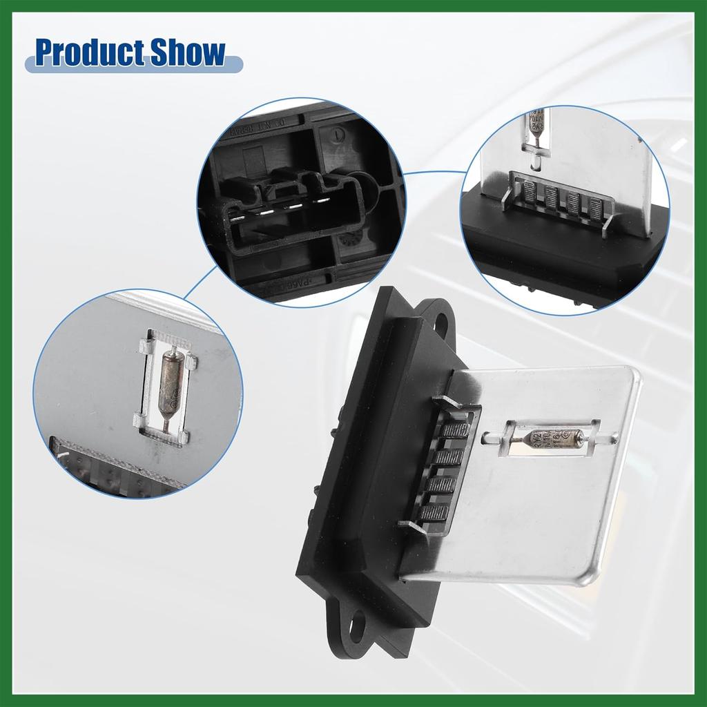 Motoforti HVAC Blower Motor Resistor Replacement Fit for Nissan Cube - Pack of 1 Black Silver Tone White Long-lasting