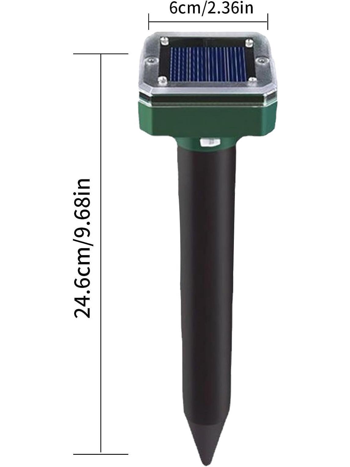 

Solar Powered Ultrasonic Pest Repeller for Mice and Snakes