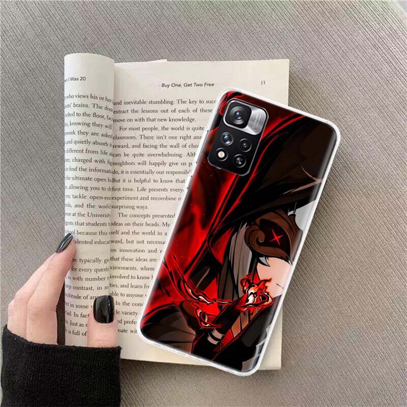 Arlecchino Genshin Impact Phone Case For Redmi Note 13 12 Pro Plus 14 15 Pro 5G 11 11T 11E 11S 10 Pro 10S 9 9S Cover Cell Clear