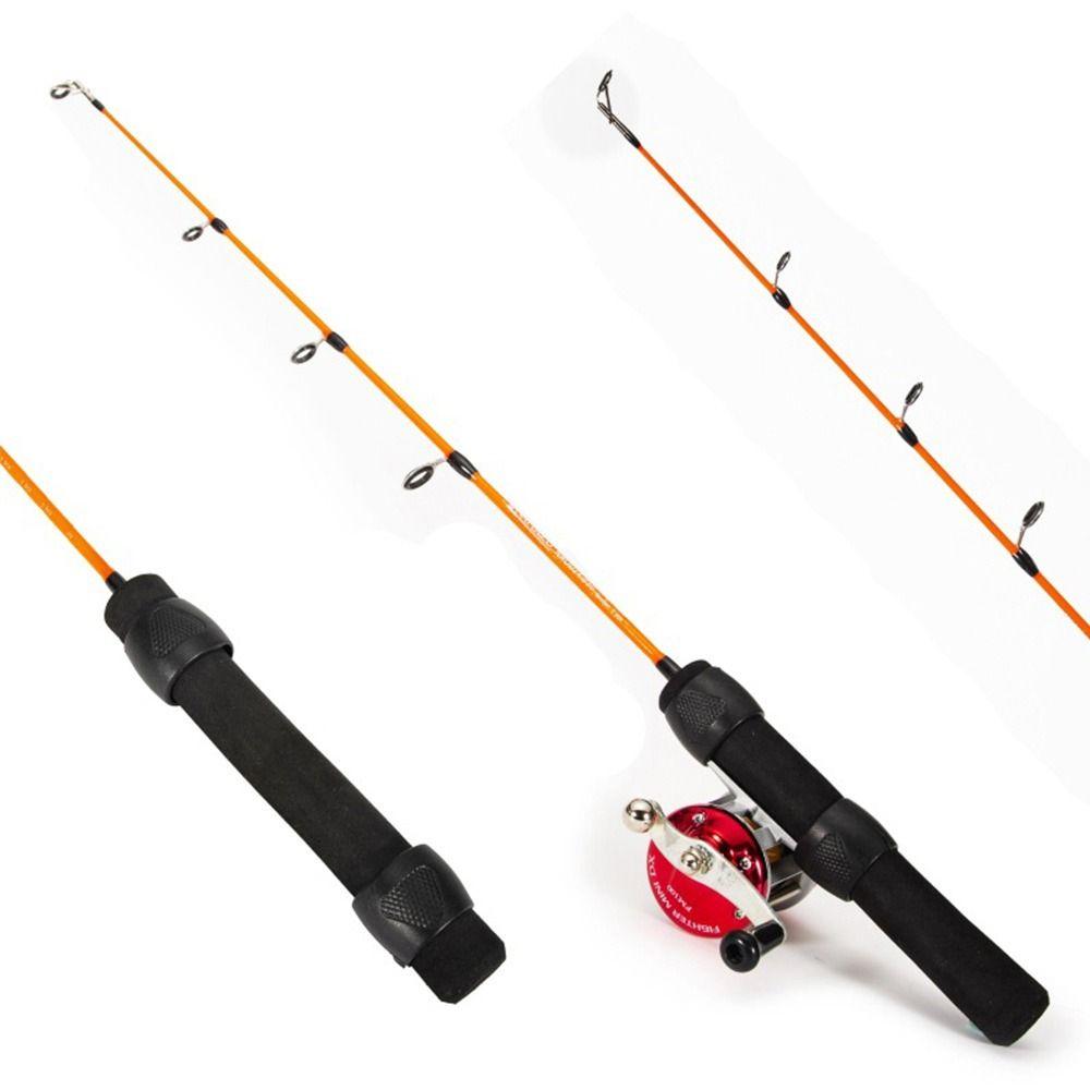 Portable Spinning Carbon Retractable Reels Ice Fishing Rods Pen Pole