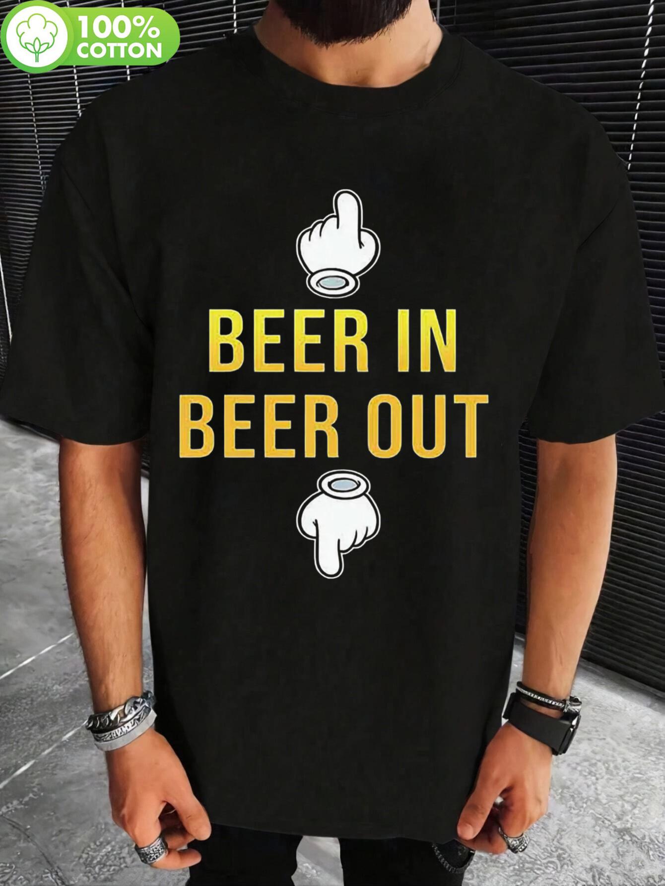Mix Pho Beer In Beer Out Print Men and WoCouple Tshirt - ... XXL