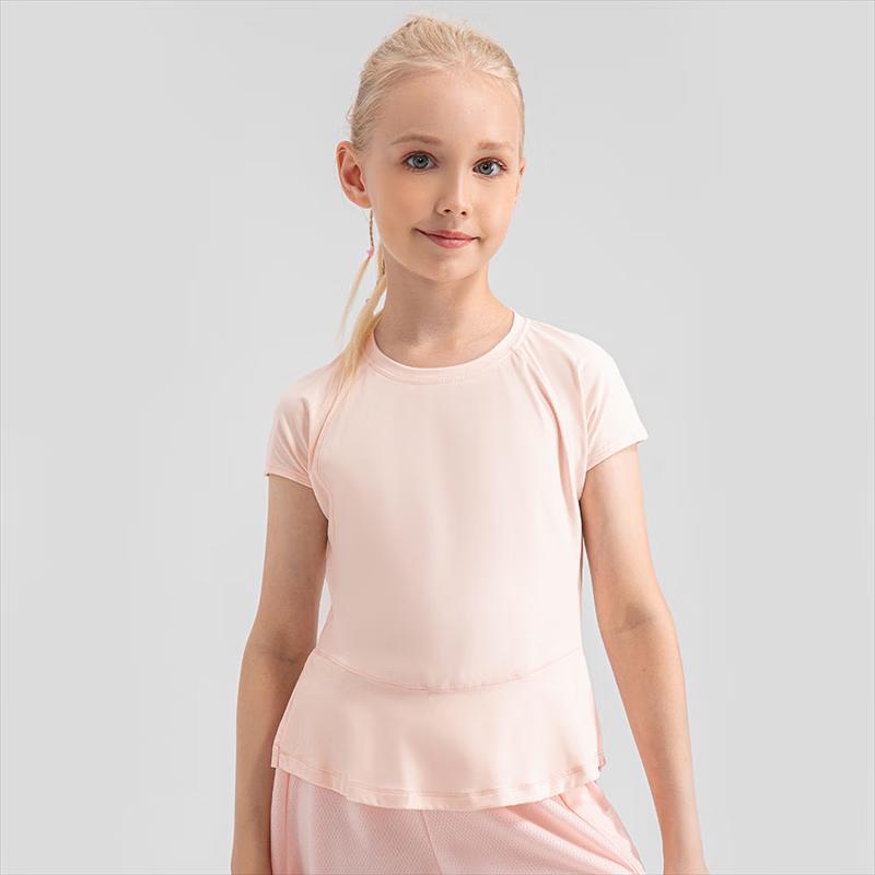 Girls' Loose Fit 30D Mesh Yoga T-Shirt
