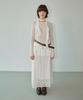 WOVEMENT Daisy Layered Maxi Skirt Ivory Wbdfsk002Iv