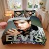 Elvis Presley Portrait Print 3Pcs Bedding Set,Duvet Cover with 2 Bedro,Pillowcase Home Birthday Gift