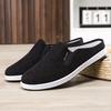 Herren Casual Atmungsaktiv und Vielseitig Stoffschuhe Slipper Board Schuhe Einschlupf Halbstützend Rutschfeste Schuhe