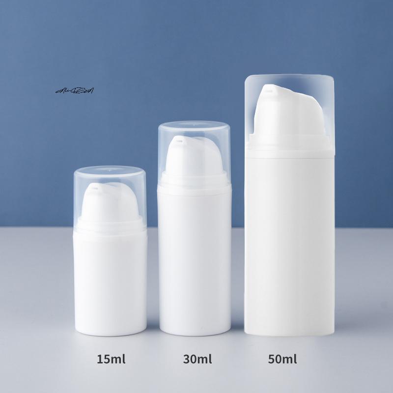 Mini Airless Pump Bottles 15/30/50ml Vacuum Cosmetic Containers for Lotion Emulsion Travel Makeup - Empty Bottle