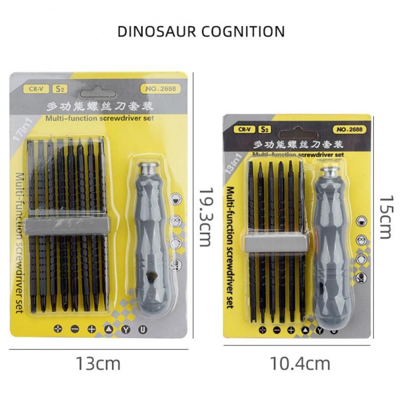 Șurubelniță triunghiulară 17 în 1 șurub magnetic cu formă specială CRV Torx set chei telescopice din oțel aliat pentru reparații casnice