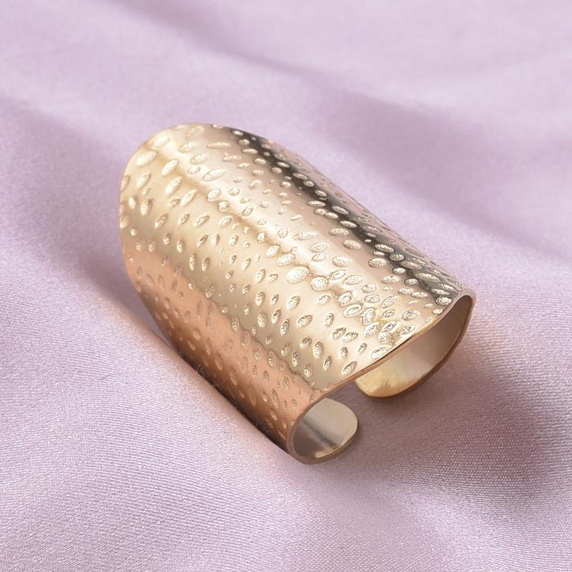 Chunky Unevenness Wide Ring Open Stainless Steel Rings For Women Men Accessories Indian Jewelry Vintage Finger Bague Femme Gift