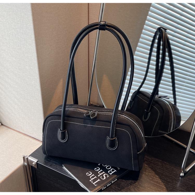 2025 Podzim Zima Retro Semišová Crossbody Taška: Matná módní kabelka pro ženy