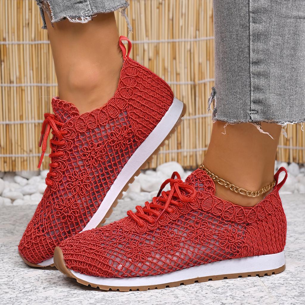 Large size flat-bottomed casual sports shoes 22 new European and American sequined lace-up shoes