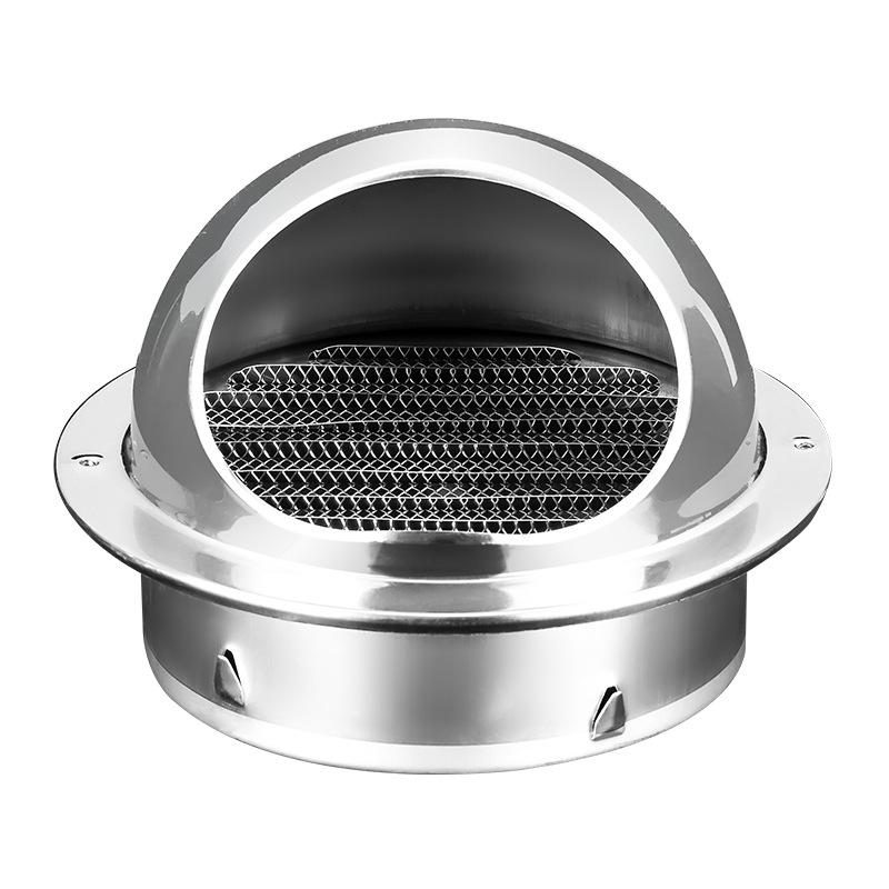 

304 Stainless Steel Exterior Wall Windproof Ventilation Cap 201, Rainproof Exhaust Cover