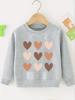 Children Girls Boys Sweatshirt Round Neck Long Sleeves Pullover Letter Slogan Holiday Gift Print Style Casual Clothing Spring