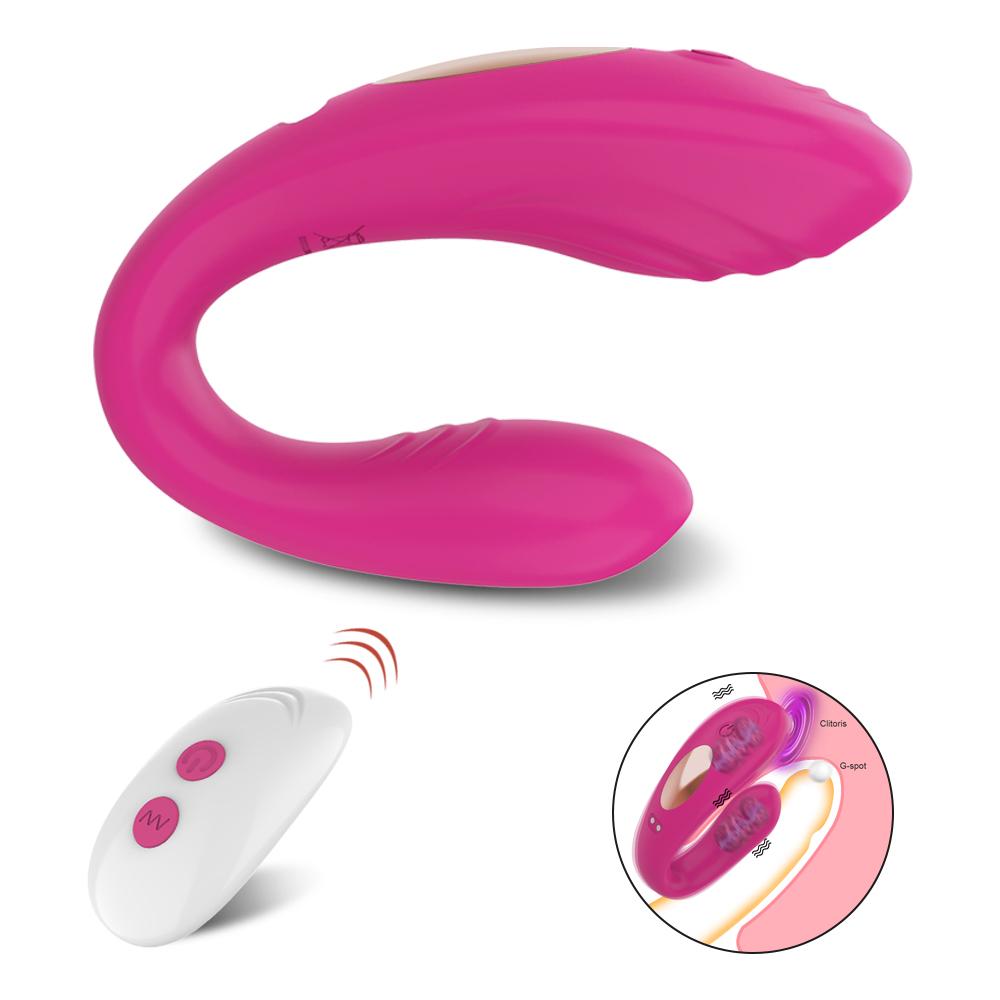 Remote Control Penetration Vibrator for Women Double Penis Clitoris Stimulator Wireless Vibrator Sex Toys for Adults Couple