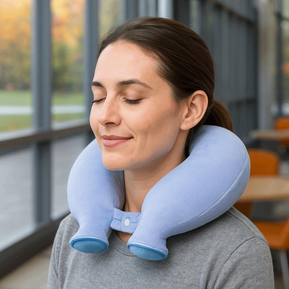 Portable Hot-water Bag Neck Support Thickened Neck Protector Icy Cooling Neck Bag  Office
