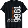 Vintage 1966 59th Birthday Gifts Men Women 59 Years Old T Shirts Pure Cotton Tee Shirt Short Sleeve Unisex Loose Clothing