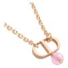 Dior CD Logo Resin Necklace Women necklace Rose-Gold N1390PTCPLD67P
