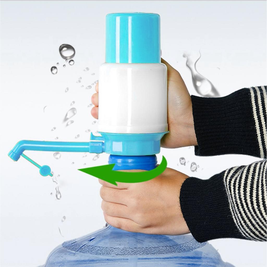 Water Bottle Pump Dispenser Manual Water Pump Hand Press Hand Pressure Drinking Fountain Protective Spout Cover Adjustable Tube