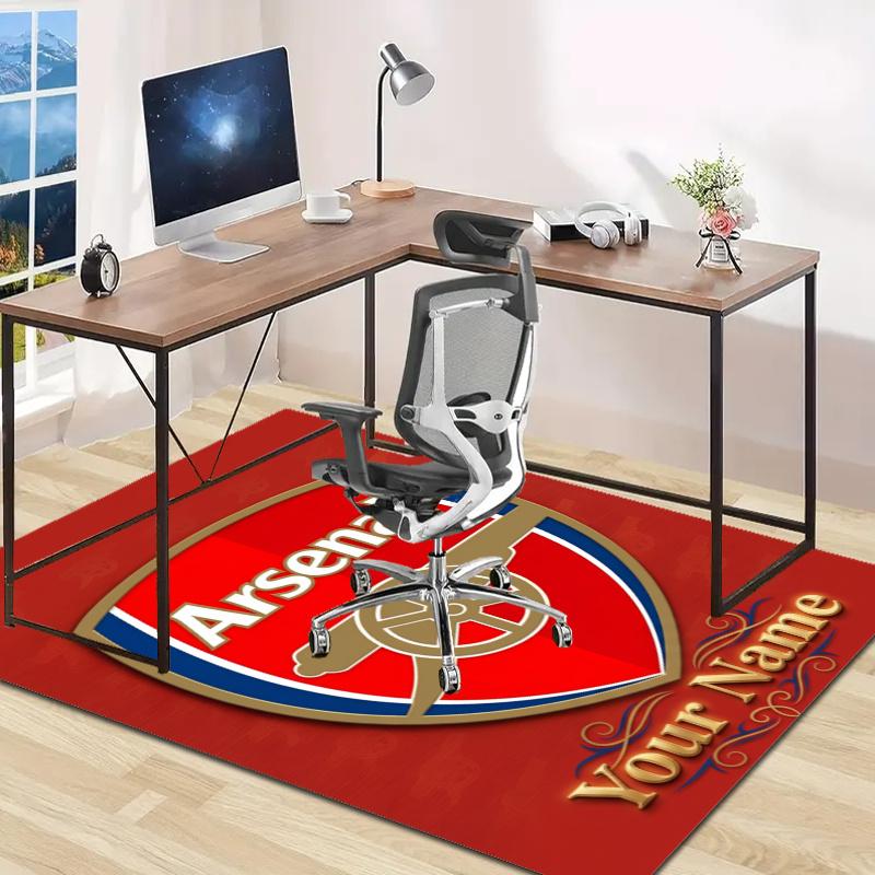A-Arsenal Design Area Rug Personalized Name- Non-Slip, Soft & Cozy Floor Mat for Living Room, Office - Indoor/Outdoor Carpet