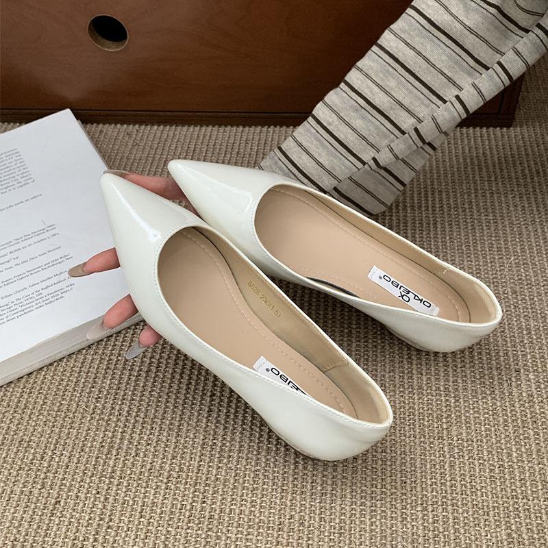 Fashion Fashion Pointed Toe Elegant Women Flats Slip On Shoes With Height Increasing Footwear Female Shallow Ladies Flats Shoes