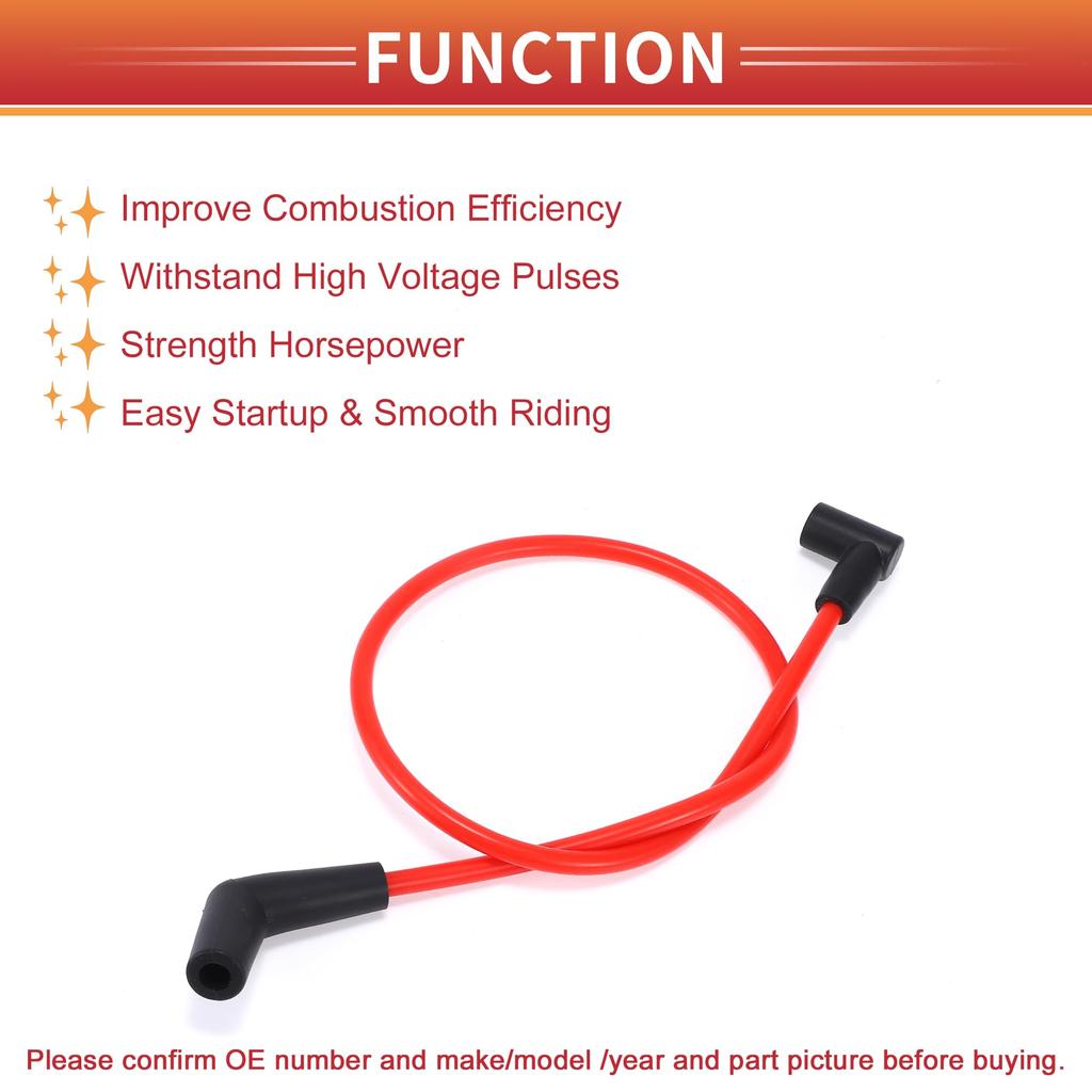 ACROPIX 10-Pack Spark Plug Coil Wire Ignition Coil Harness Cable for Ford F-150 1979-1995