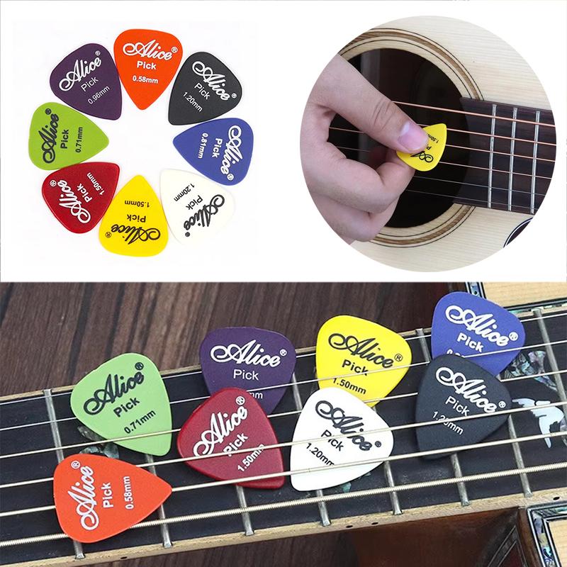 5-50Pcs Guitar Picks Guitar Music Instruments Accessories 0.58/0.71/0.81/0.96/1.2/1.5mm Electric Bass Plectrum Mediator Pick TMZ