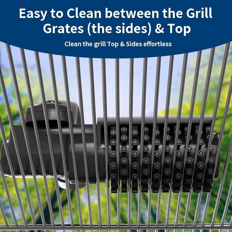 Electric Grill Cleaning Brush Rotary BBQ Cleaner Tool 3-Speed 2600mAh Cordless Rechargeable Adjustable Angle Gifts for Men/Dad