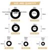 750-Piece Nylon Washer Assortment Kit - 7 Sizes (M3-M12)