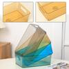 Transparent PET Storage Box for Refrigerator & Desktop Organizing: Ideal for Stationery, Books, Cosmetics, and More.