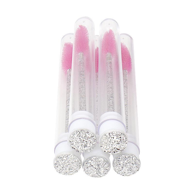 Disposable Crystal Rod Mascara Wand & Eyebrow Comb for Eyelash Extension Makeup