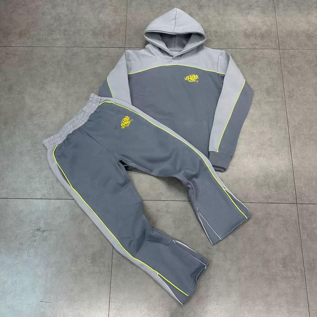 RogueWave Högkvalitativ Bomull Casual Träningsdräkt Y2K Harajuku High Street Män Kvinnor Hoodies Byxor Hip Hop Sportkläder Toppar Sportbyxor