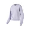 Comfort Sports Series Round Neck Pullover Long Sleeve Short Sweatshirt Women Sweatshirt Lavender P324W033-02N4