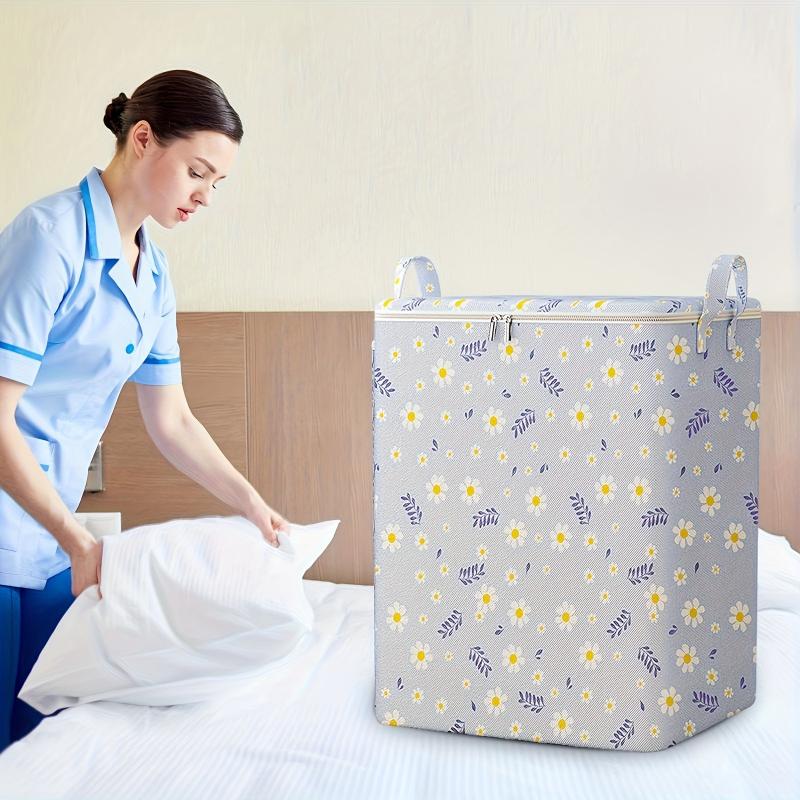 1PC Random Pattern Large Capacity Storage Handbag, Non-woven Rectangular Durable Storage Bag Suitable for Clothes and Blankets