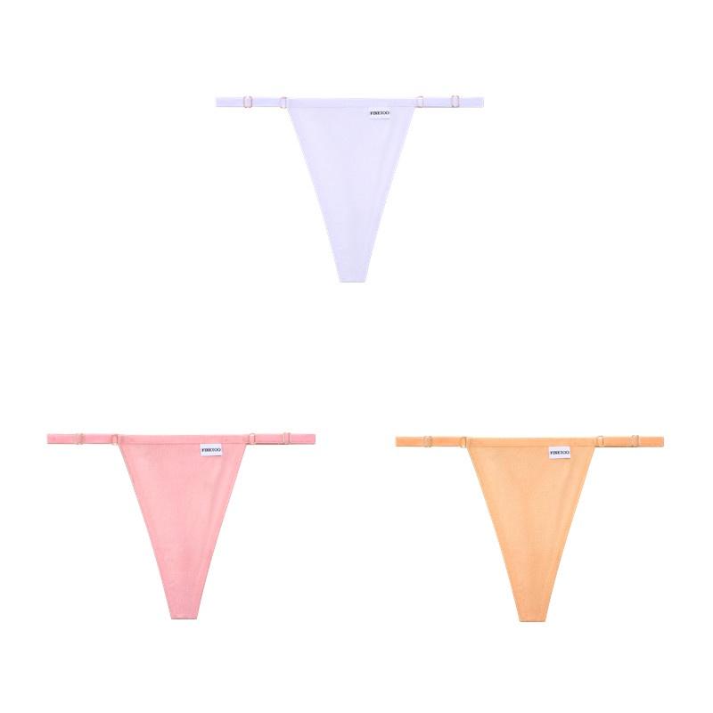 

3 шт./комплект Регульовані бавовняні трусики Жіночі Сексуальні труси з Т-подібною спинкою Дівчата Зручна нижня білизна зі стрингами Жіноче бікіні S