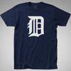 TIGERS OLDE ENGLISH D T-SHIRT Detroit Baseball Retro Jersey Logo Tee 70s 80s 90s