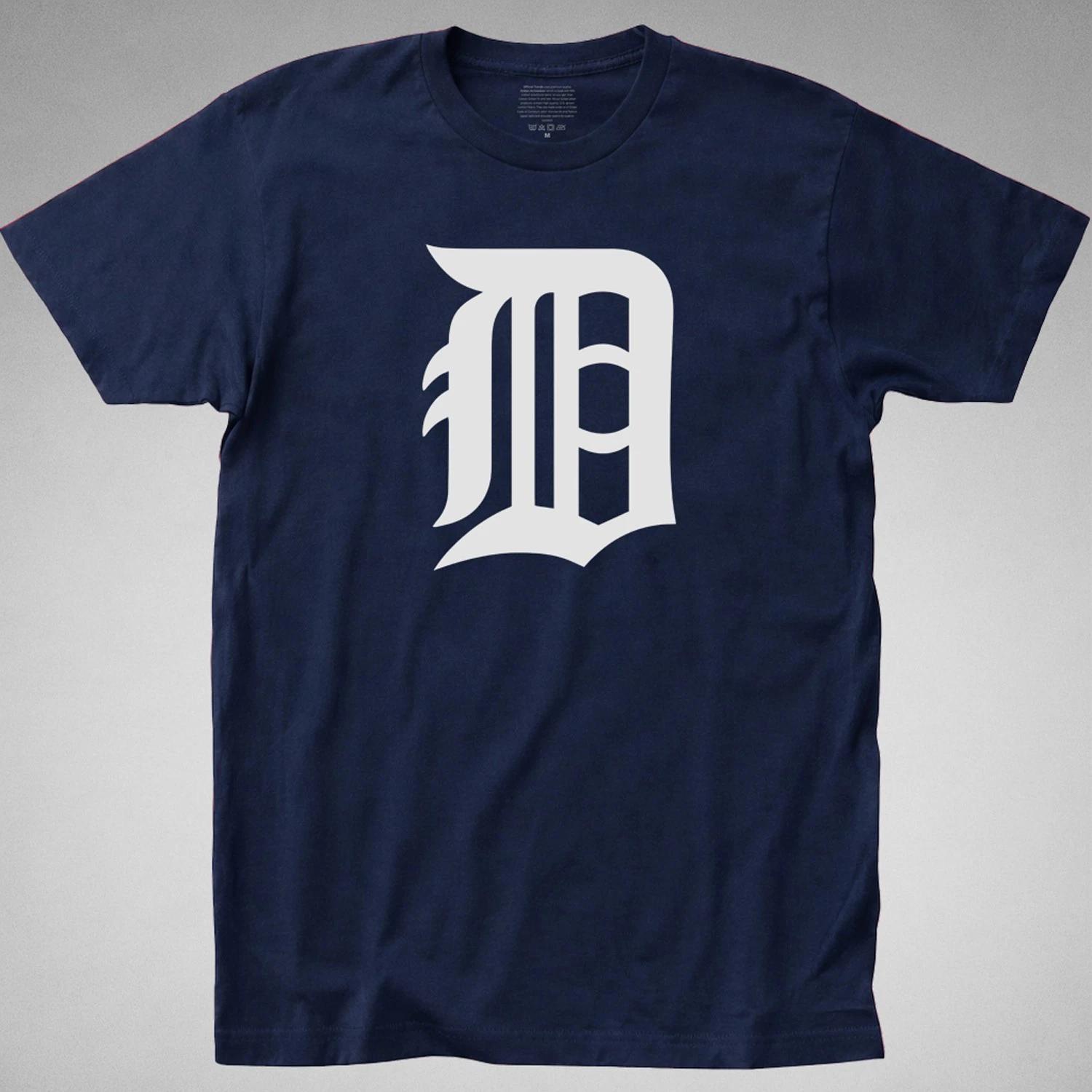 TIGERS OLDE ENGLISH D T-SHIRT detroit baseball retro jersey logo tee 70s 80s 90s XXXXL