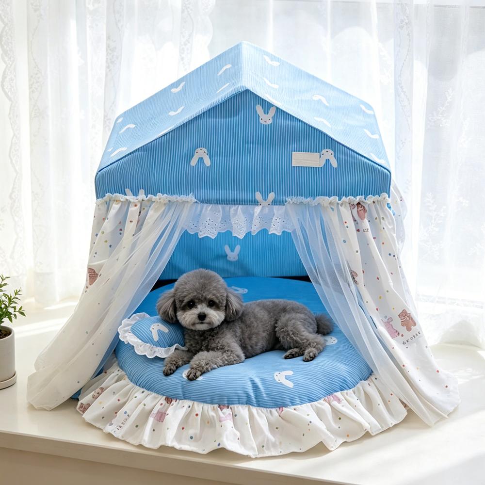 Love Pillow Pet Bed For Dog With Dog Cushion Girl Boy Indoor Puppy Accessories Home Tent House For Small Breeds Animal Camping