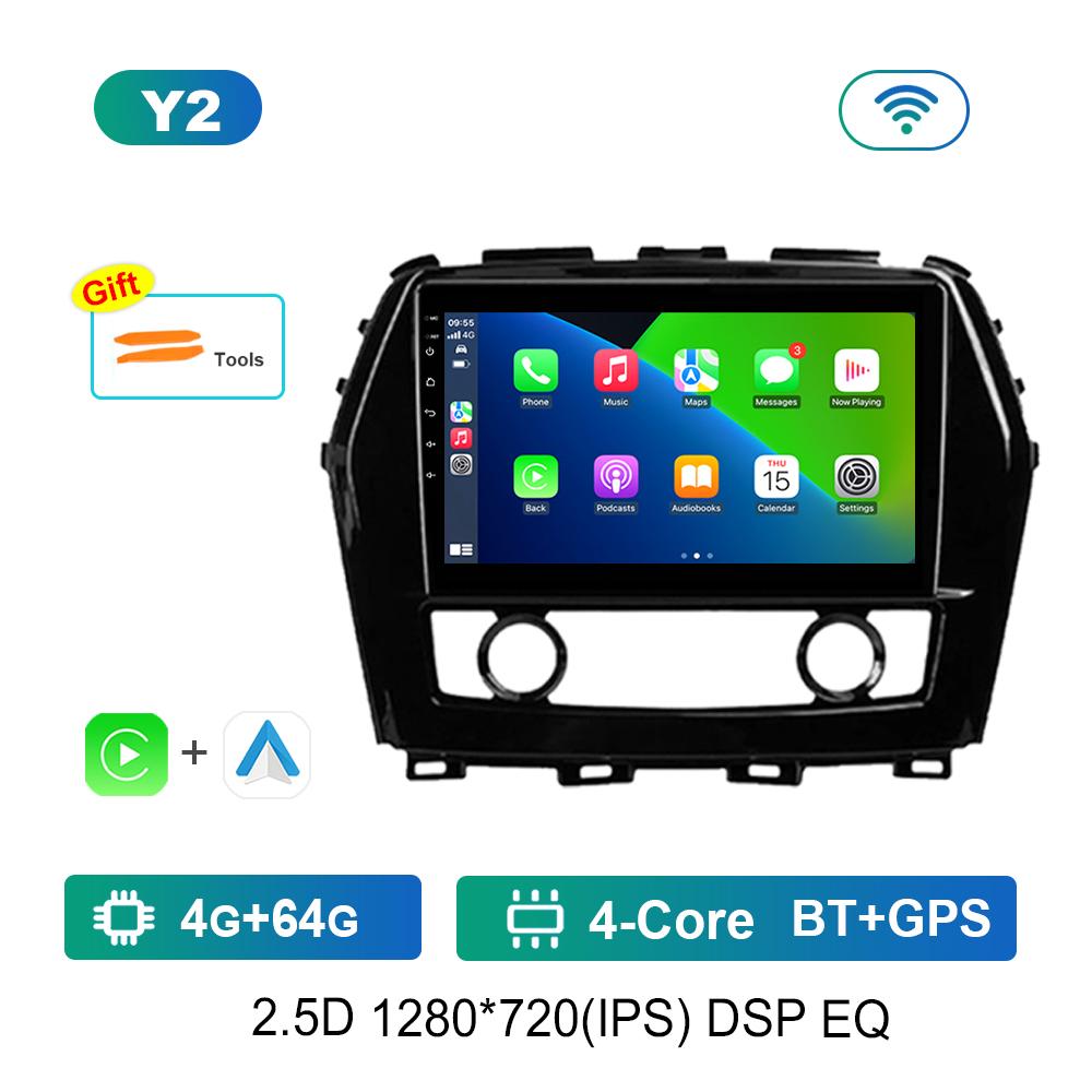 DSP Stereo Navigation GPS Android OS 9'' for Nissan Maxima A36 2015 - 2020 BT Car Radio Multimedia Player WiFi Touch Screen 4G