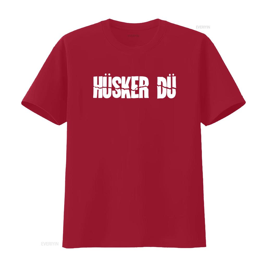Husker Du Rock Band Print T Shirt for Men Stylish and Comfortable Music vintage Washed streetwear fashion Casual Slightly