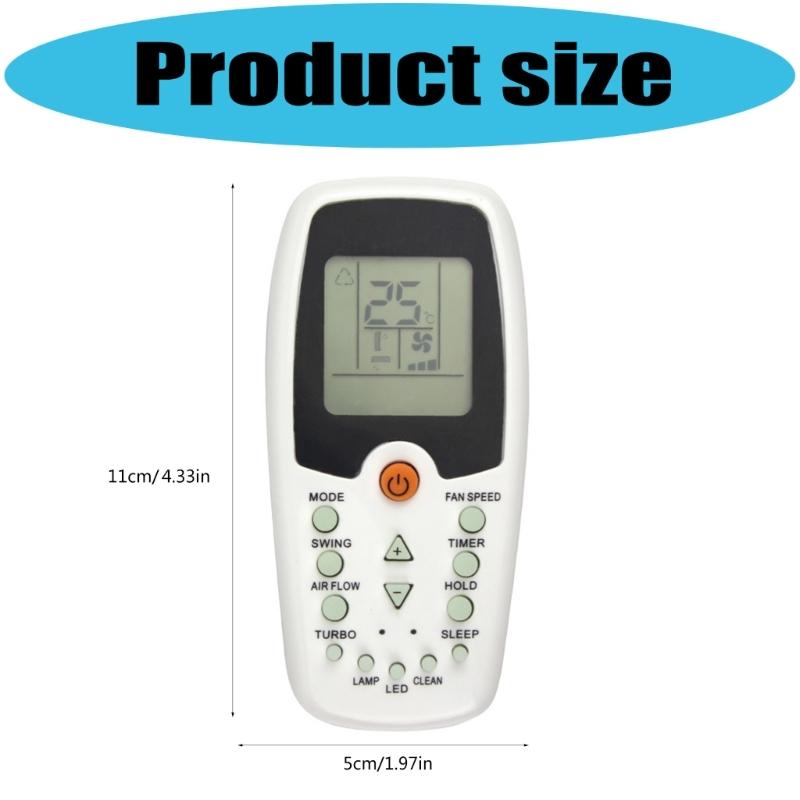 Air Conditioning Remote Control Replacement Remote Controller Functionality for ZH-01 Air Conditioner Accessories