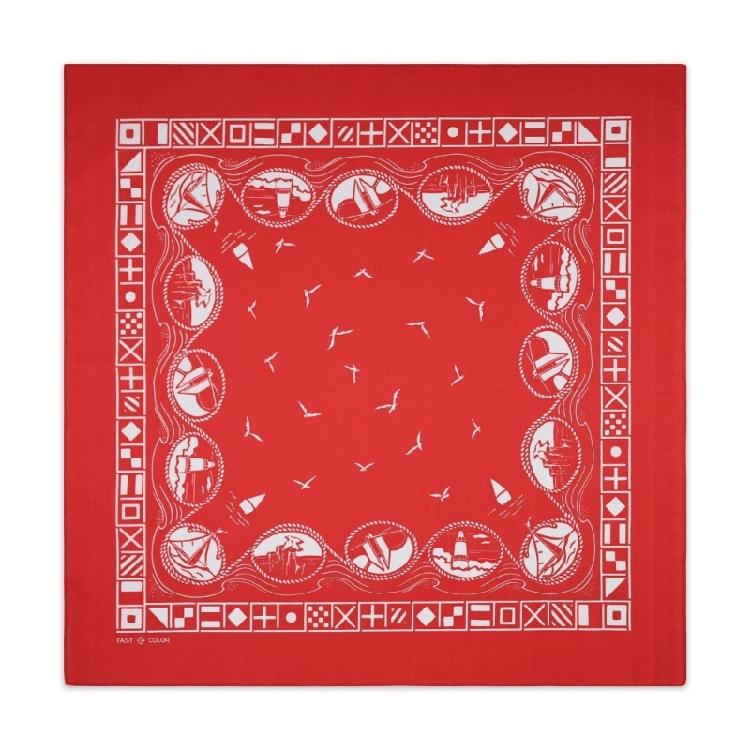 Airy Cotton Square Scarf Patterned Flexible Wrap For Cycling Hiking And Themed Occasions