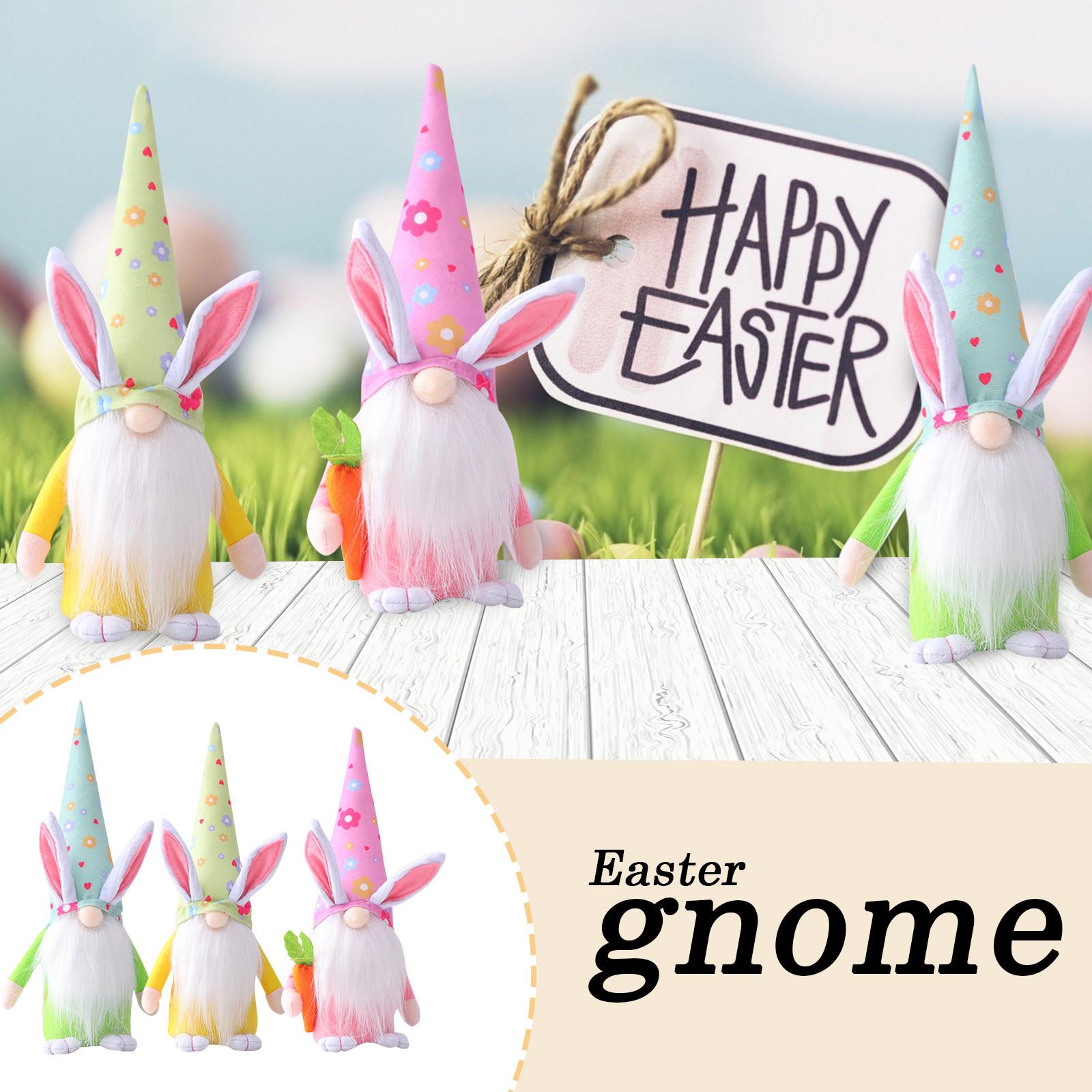 

Easter Cartoon Lemon Print Cute Faceless Doll Candy Jar Decoration Ornaments