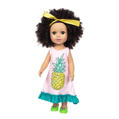 (H0826)Curly Hair Cute Doll Simulation Cute Curly Hair Doll 35CM  Baby Toy