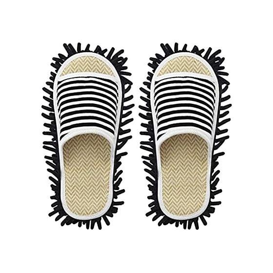Cleaning Slippers, Wearable Mop, Washable, Just Wear Them and Walk Around, Ultra-fine Fibers, Convenient Cleaning Goods, No Strain On the Lower Back,