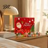 Festival Advent Calendar Merry Christmas Calendar, with 24 Stress Relief Squeeze Toys, Party Favors Days Xmas Countdown Box, Holiday Gift Box