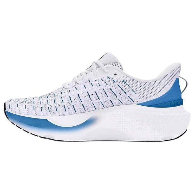 Under Armour Lockdown 7 Men White Blue Basketball Shoes 3027189-103 42.5