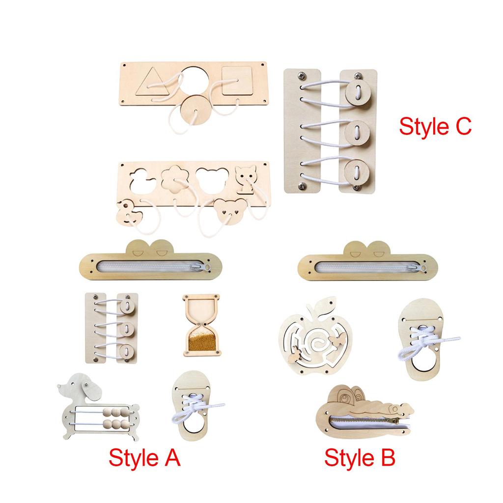 Montessori Busy Board Early Educational Toy DIY Material Teaching Props