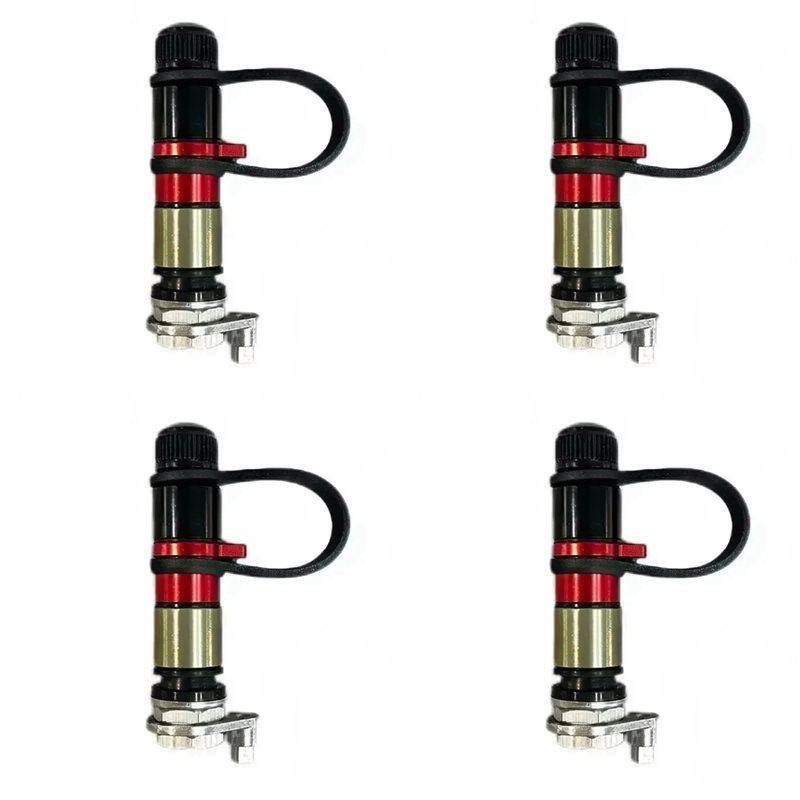 4X Universal Tire Valve Pressure Relief Valve Desert Off-Road Sand Tire Quick Release Valve Car Accessories Long Style As Shown Long