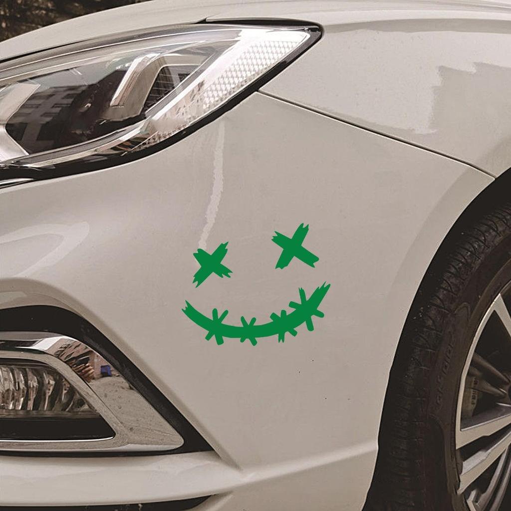 Smile Autoaufkleber | Wasserdichter Smile-Gesichtsaufkleber zur Autodekoration | Lustig lächelnd